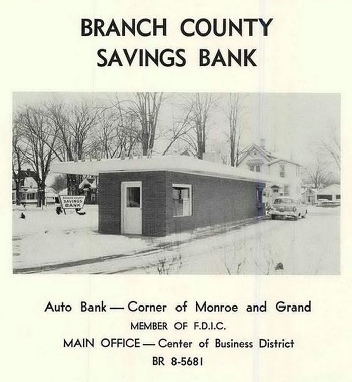 Shorts Drive-In (B&K Root Beer, Allens Root Beer, B-K Root Beer, BK Root Beer) - 1960 Ad For Bank Which May Have Used B-K Bldg (newer photo)